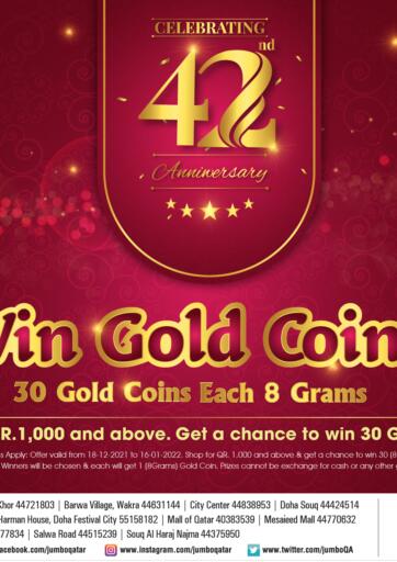 Qatar - Al-Shahaniya Jumbo Electronics offers in D4D Online. Win Gold Coins. . Till 16th January