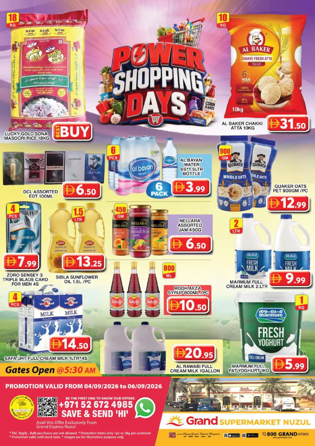 UAE - Dubai Grand Hyper Market offers in D4D Online. Grand Supermarket Nuzul. . Till 6th September