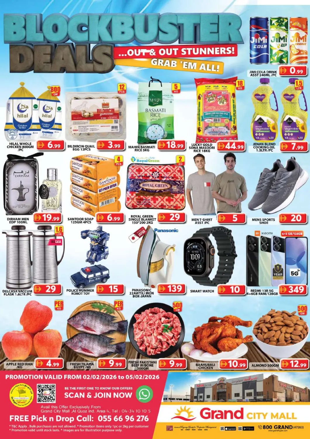 UAE - Dubai Grand Hyper Market offers in D4D Online. Grand City Mall -Dubai. . Till 5th Febraury