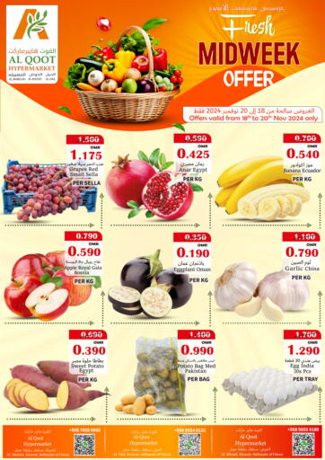 Oman - Muscat Al Qoot Hypermarket offers in D4D Online. Fresh Midweek Offer. . Till 20th November