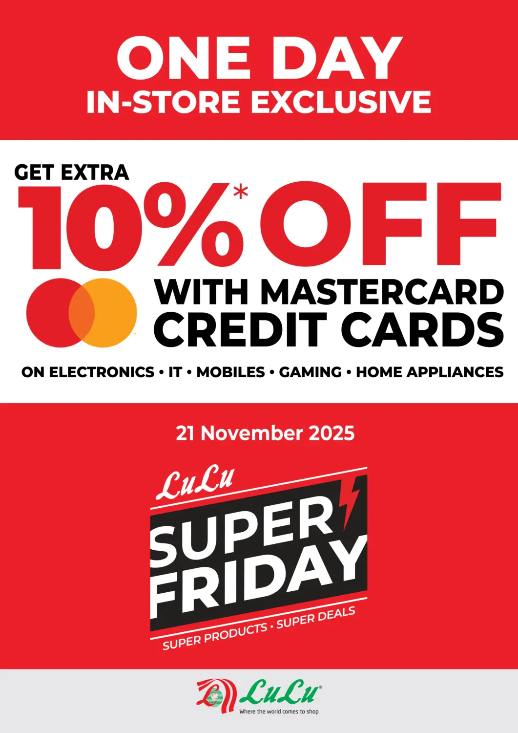 KSA, Saudi Arabia, Saudi - Jeddah LULU Hypermarket offers in D4D Online. One Day Instore exclusive. . Only On 21st November