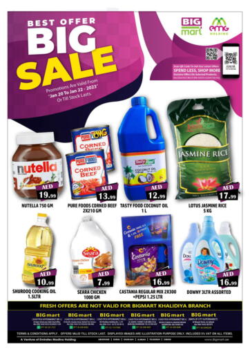 UAE - Abu Dhabi BIGmart offers in D4D Online. City Outlets @ Abudhabi. . Till 22th January