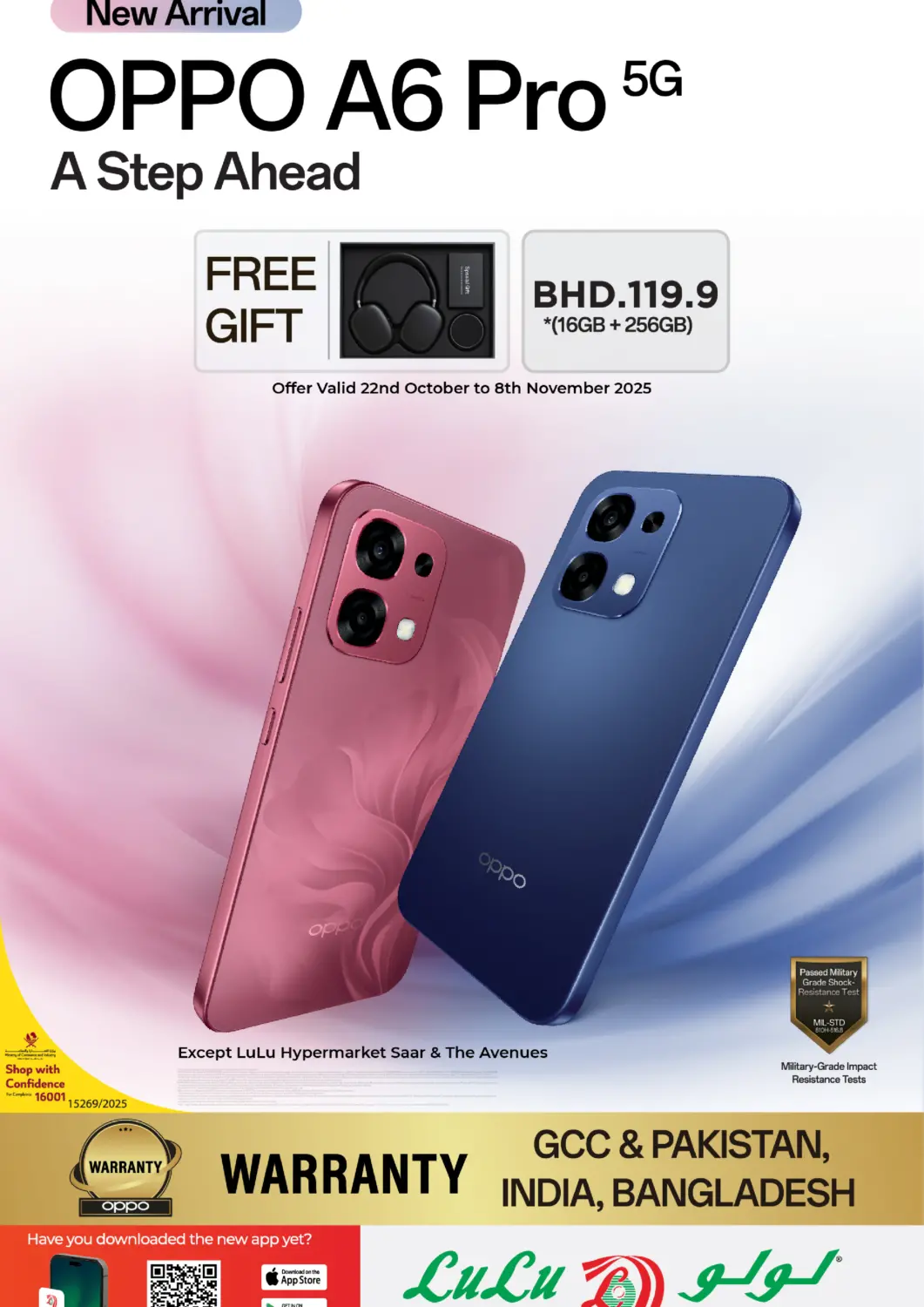 Bahrain LuLu Hypermarket offers in D4D Online. OPPO A6 Pro-New Arrival. . Till 8th November