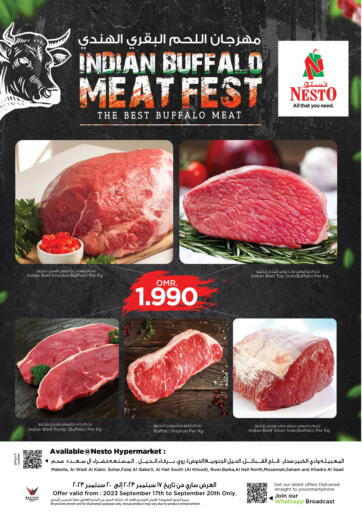 Oman - Salalah Nesto Hyper Market   offers in D4D Online. Indian Buffalo Meat Fest. . Till 20th September