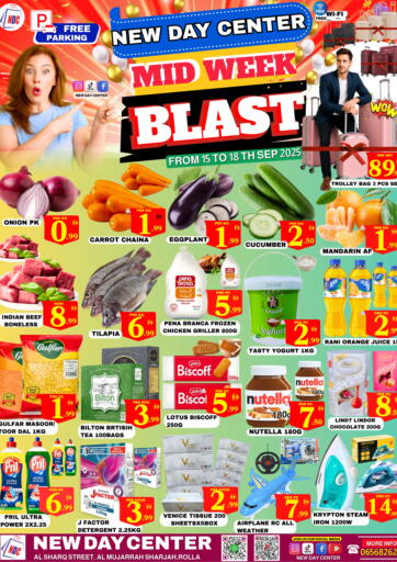NEW DAY CENTER - Midweek Blast in UAE Offers - United Arab Emirates Midweek Blast