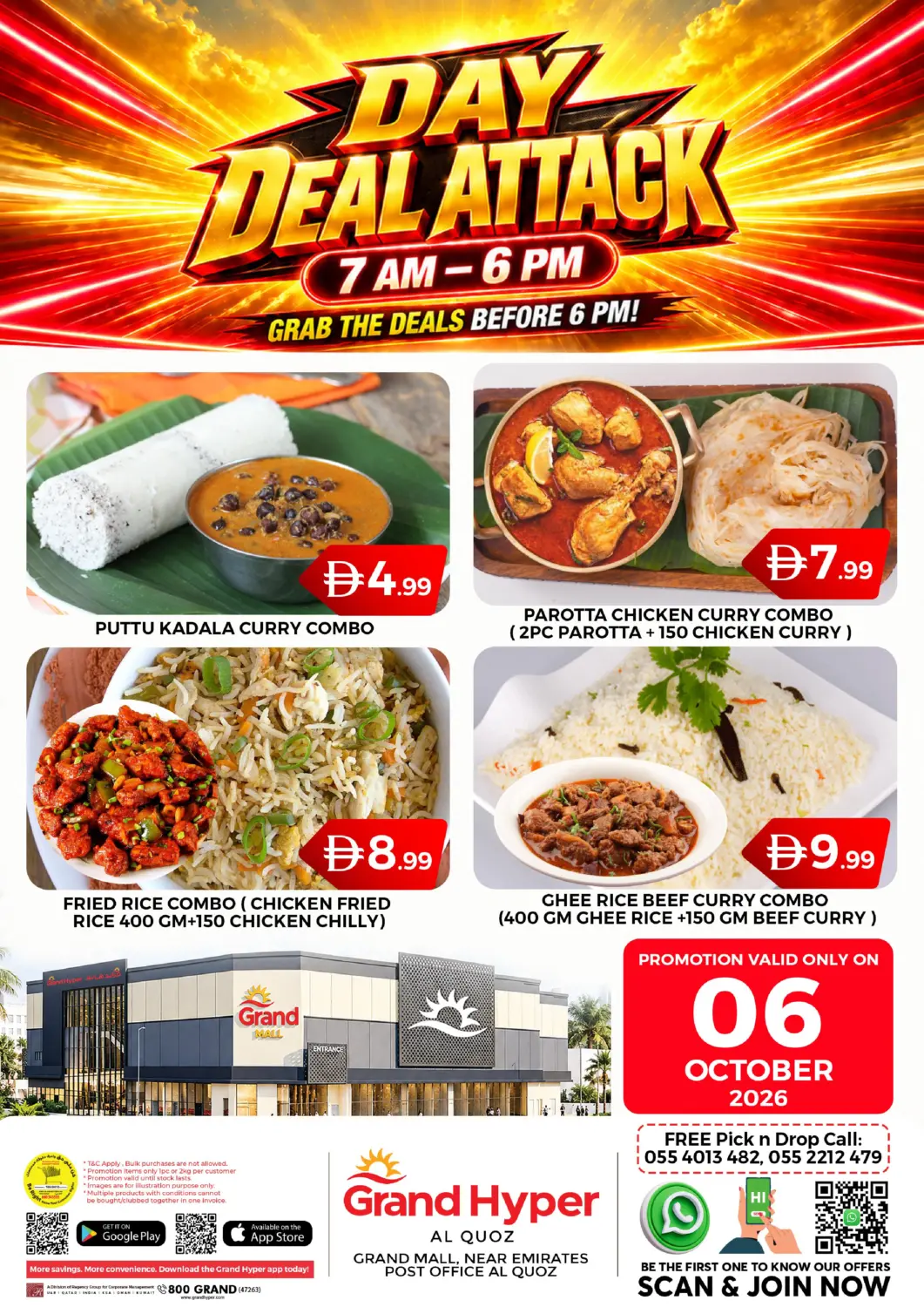 UAE - Dubai Grand Hyper Market offers in D4D Online. Grand Hyper-Al Quoz,Dubai. . Only On 6th October
