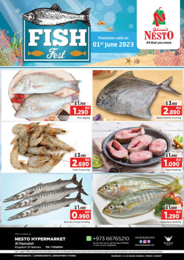 Bahrain NESTO  offers in D4D Online. Fish Fest @ Al Hamalah. . Only On 1st June