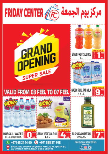 UAE - Sharjah / Ajman Friday Center offers in D4D Online. Grand Opening Super Sale. . Till 7th February