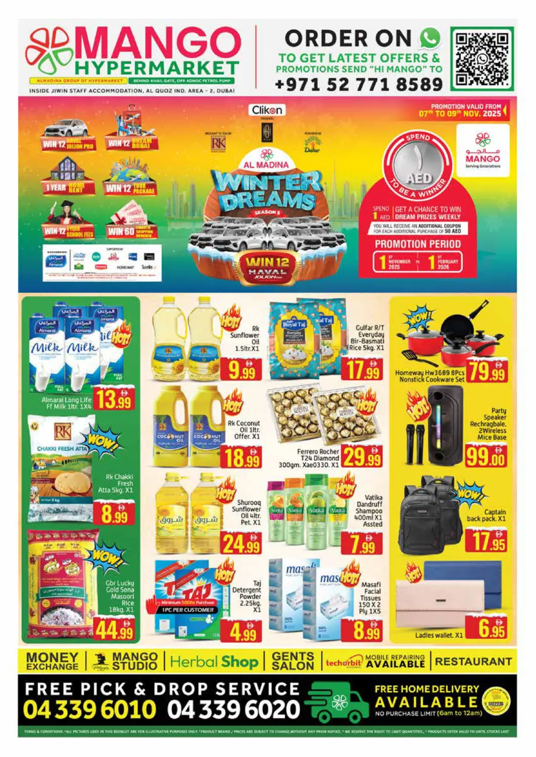 UAE - Dubai Mango Hypermarket LLC offers in D4D Online. Alquoz Ind Area 2 - Dubai. . Till 9th November