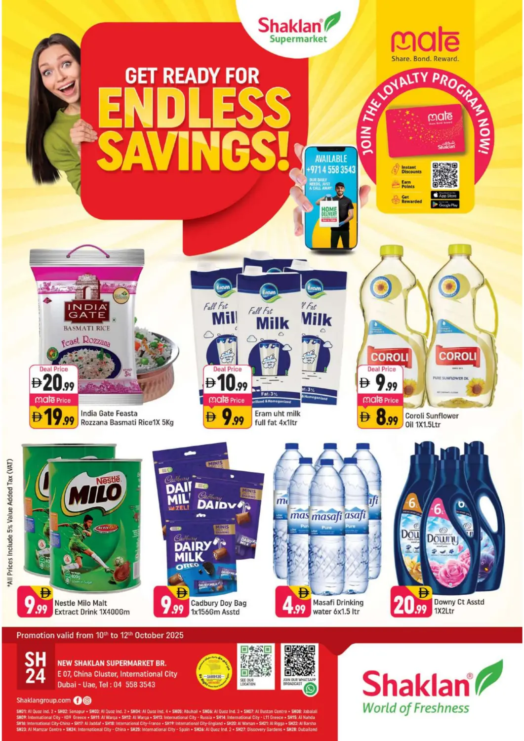 UAE - Dubai Shaklan  offers in D4D Online. E 07,China Cluster ,IC. . Till 12th October