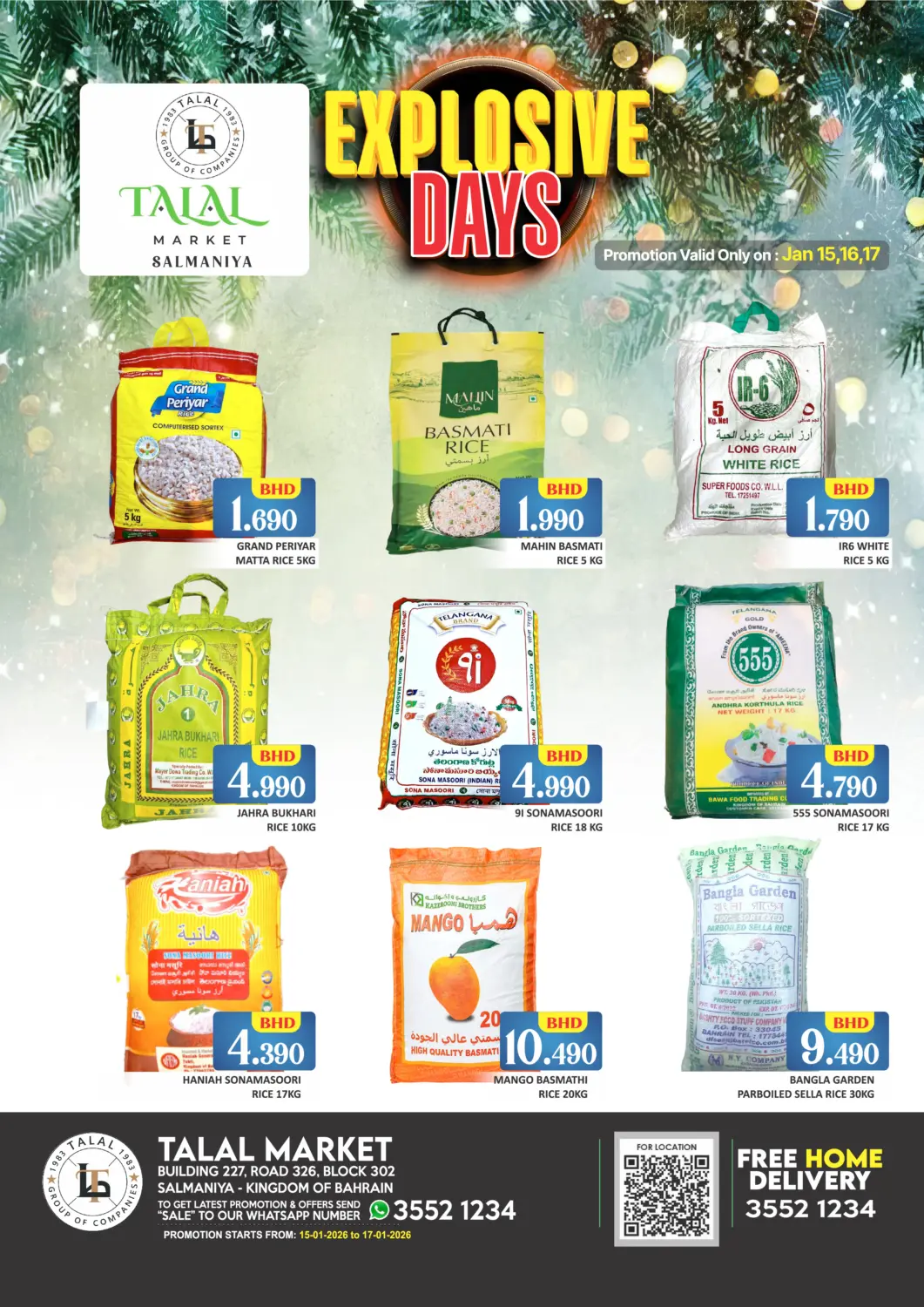 Bahrain Talal Markets offers in D4D Online. Explosive Days @ Salmaniya. . Till 17th January