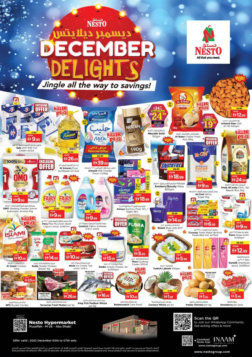UAE - Abu Dhabi Nesto Hypermarket offers in D4D Online. Mussaffa M-26, Abudhabi. . Till 7th November
