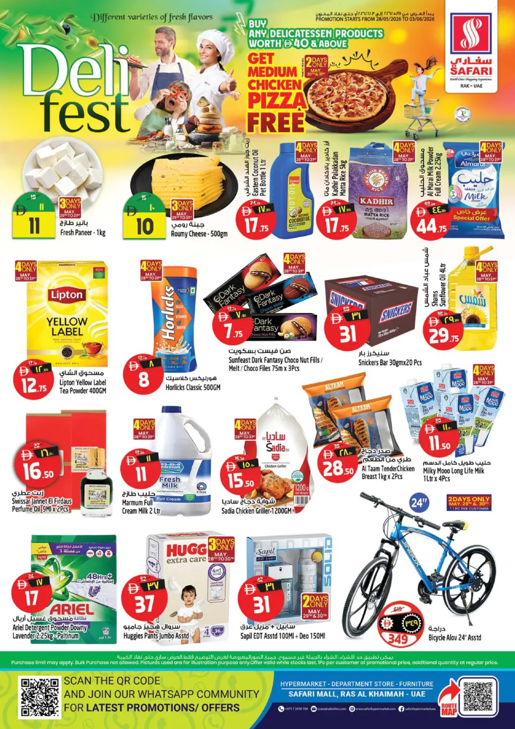 UAE - Ras al Khaimah SAFARI HYPERMARKET  offers in D4D Online. Deli Fest. . Till 3rd June