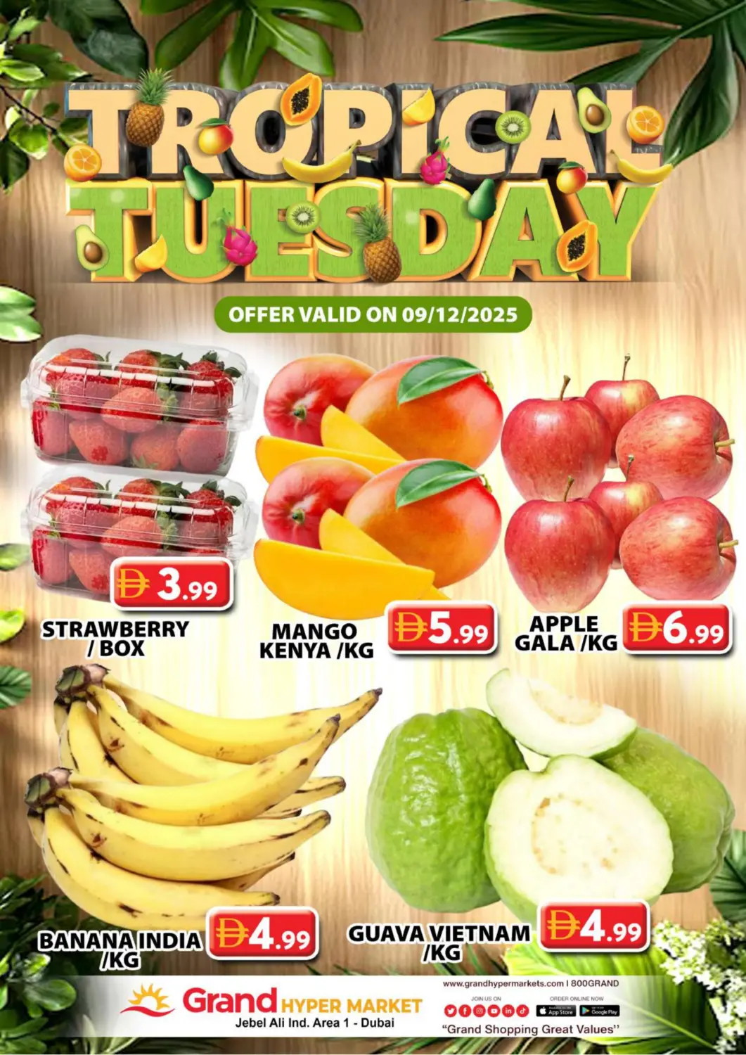 UAE - Dubai Grand Hyper Market offers in D4D Online. Jebel Ali, Ind Area 1,Dubai. . Only On 9th December