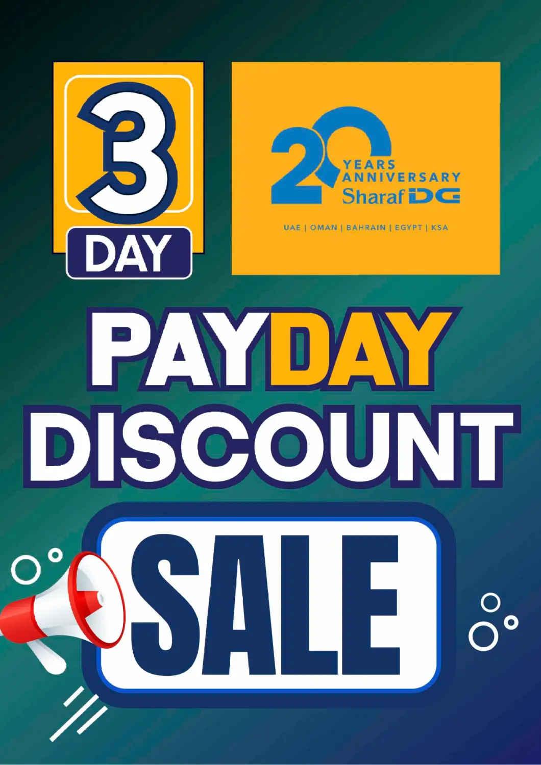Bahrain Sharaf DG offers in D4D Online. PAYDAY DISCOUNT SALE! 🤑 @ Sharaf DG!!! - 3 Day's Offer. . Till 31st May
