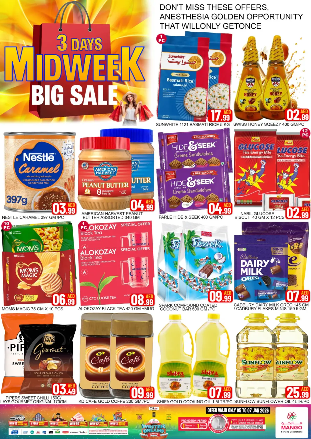 UAE - Dubai Mango Hypermarket LLC offers in D4D Online. Naif - Dubai. . Till 7th January