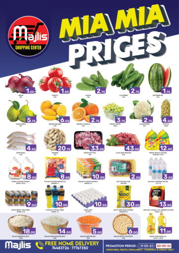 Qatar - Doha Majlis Shopping Center offers in D4D Online. Mia Mia Prices@ Salwa Road. . Till 20th May
