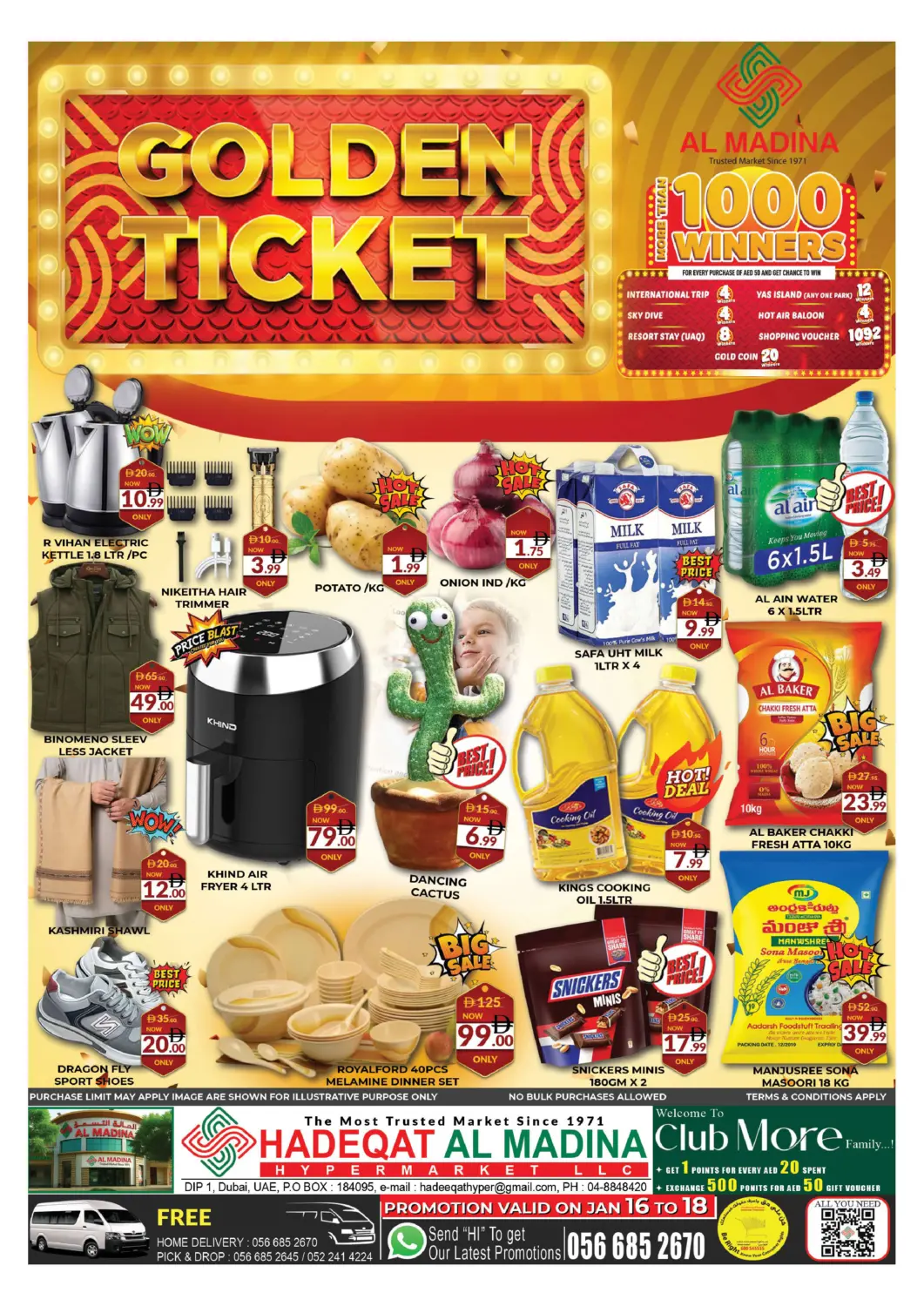 UAE - Dubai AL MADINA (Dubai) offers in D4D Online. Hadeqat Al Madina - DIP 1. . Till 18th January