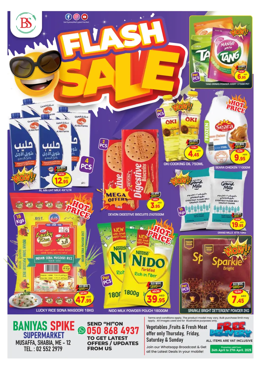 UAE - Abu Dhabi Baniyas Spike  offers in D4D Online. Shabiya ME 12 , Abudhabi. . Till 27th April