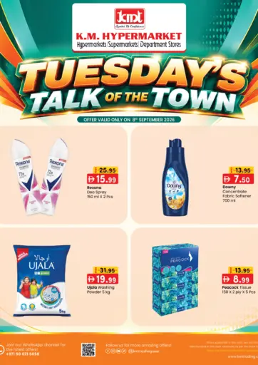 TUESDAY'S TALK OF THE TOWN
