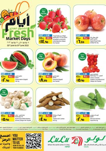 KSA, Saudi Arabia, Saudi - Hail LULU Hypermarket  offers in D4D Online. Fresh Market Days. . Till 7th June