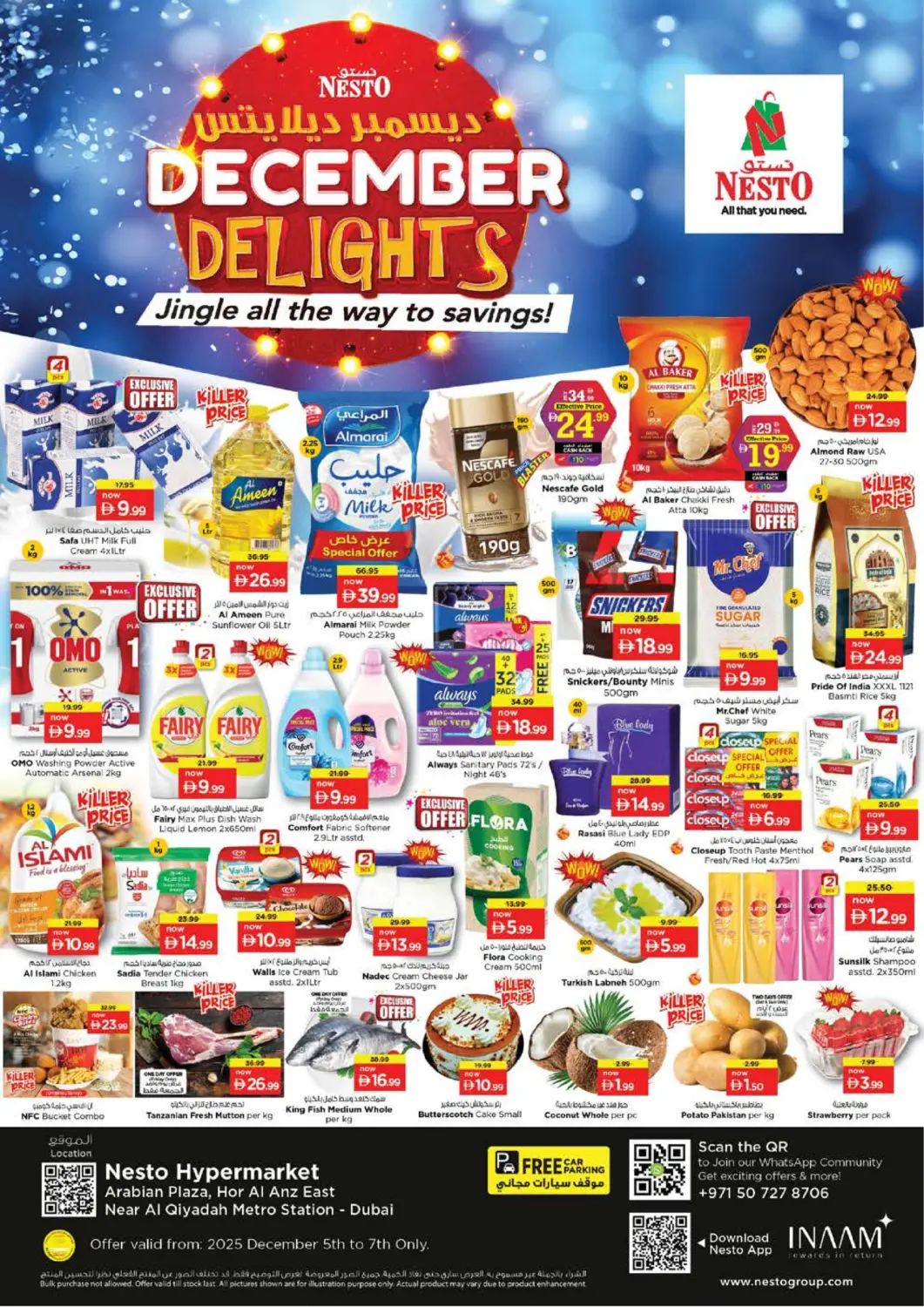 UAE - Dubai Nesto Hypermarket offers in D4D Online. Hor Al Anz - Dubai. . Till 7th December