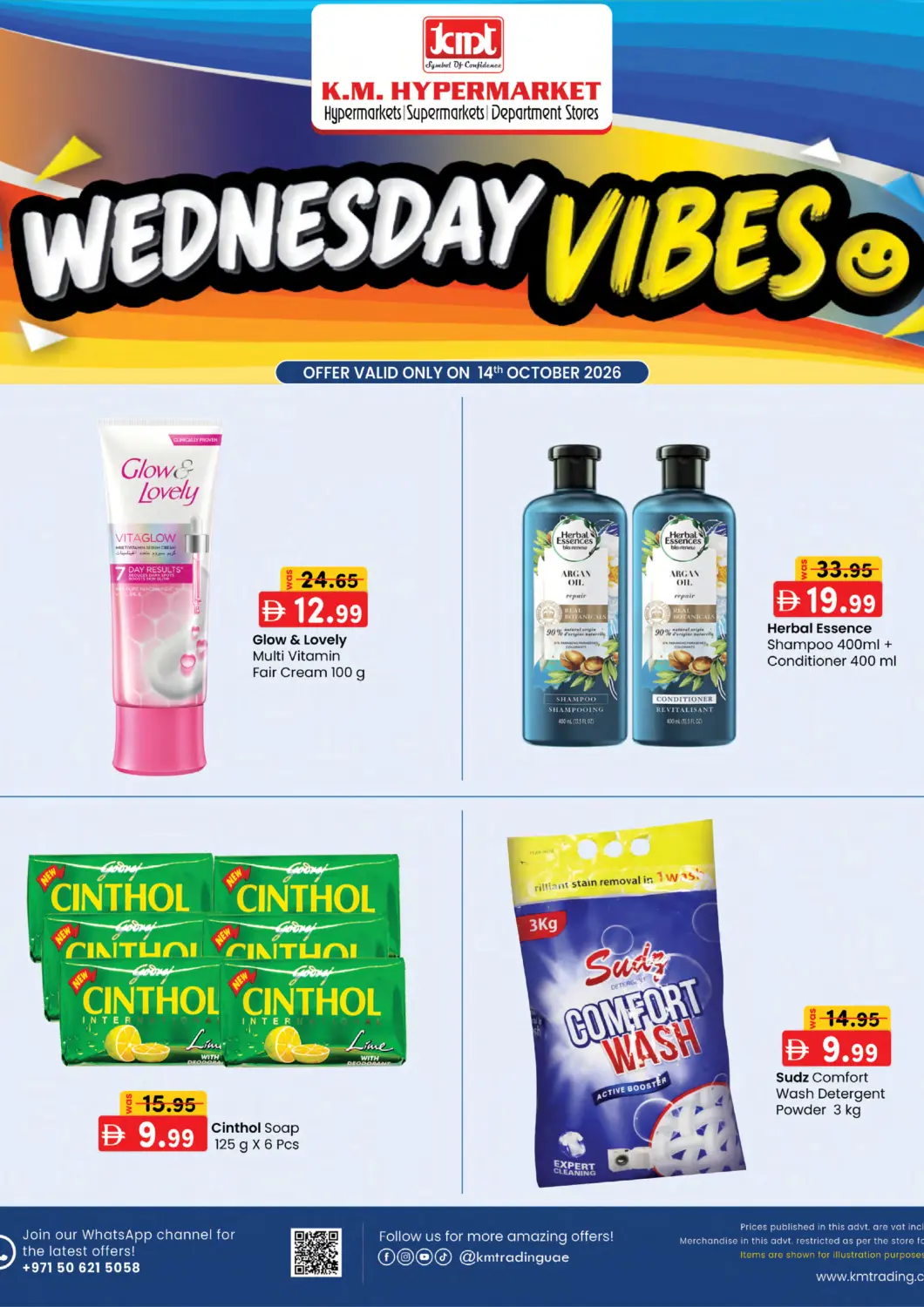 Bahrain K.M Hypermarket offers in D4D Online. Wendnesday  Vibes. . Only On 14th October