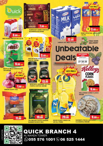 UAE - Sharjah / Ajman Quick Supermarket offers in D4D Online. Al Nahda Tower. . Till 29th September