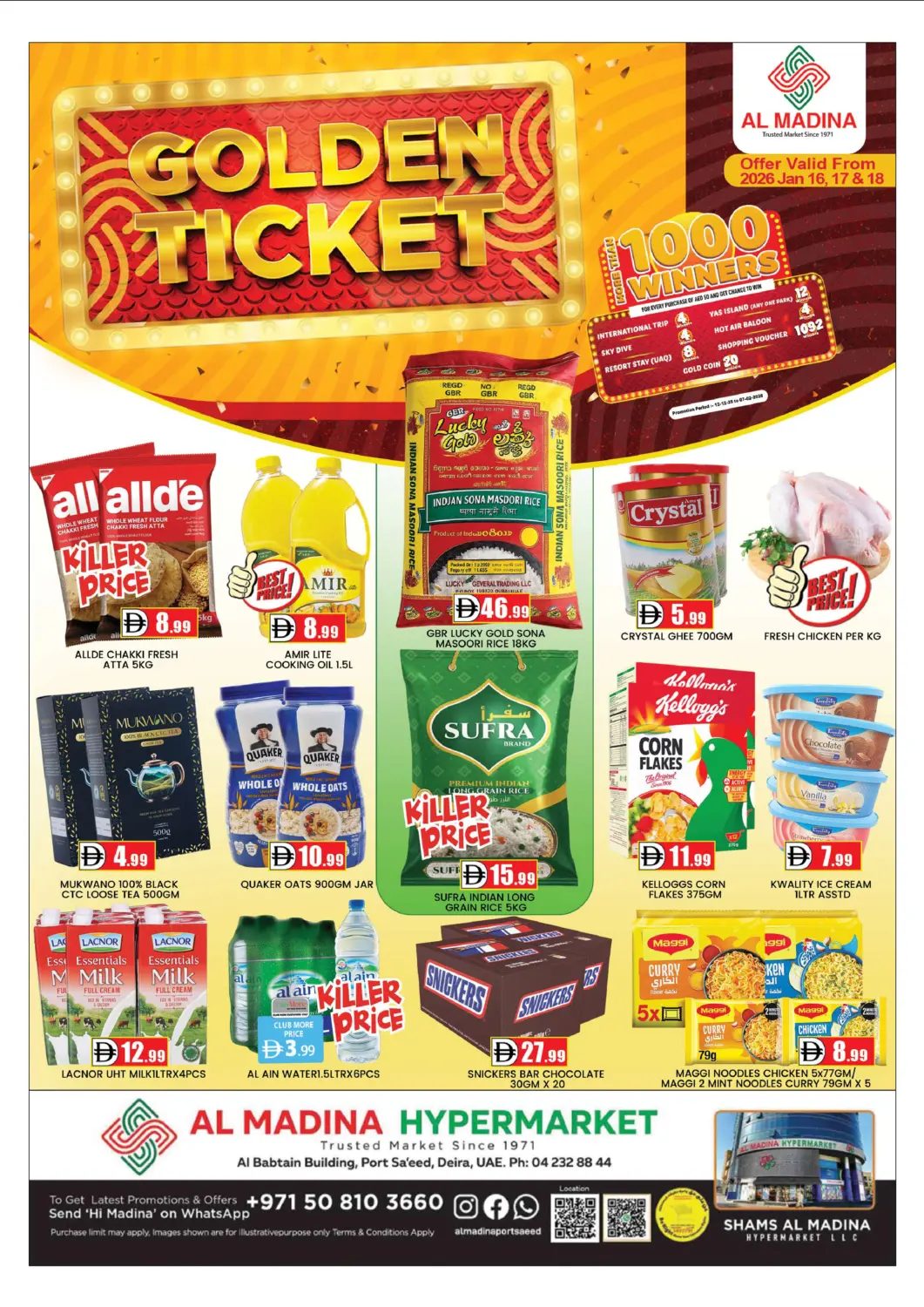 UAE - Dubai AL MADINA (Dubai) offers in D4D Online. Al Madina - Port Saeed. . Till 18th January