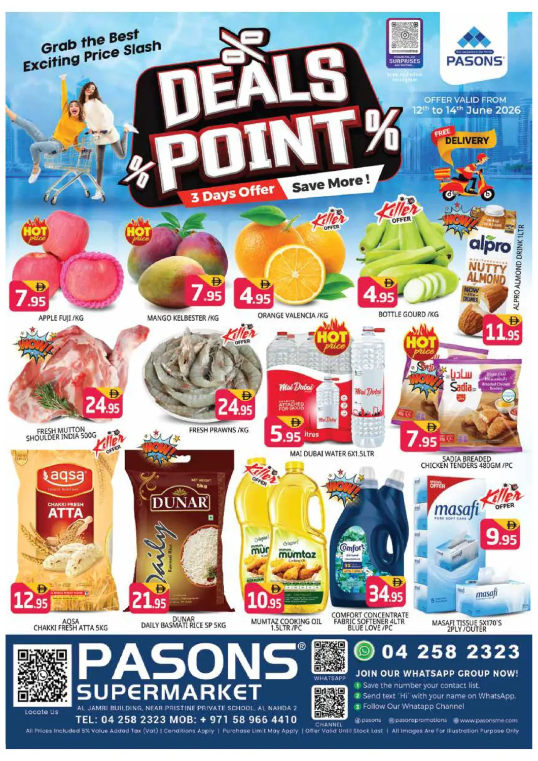 UAE - Dubai Pasons Hypermarket offers in D4D Online. Al Nahda 2 , Dubai. . Till 14th June