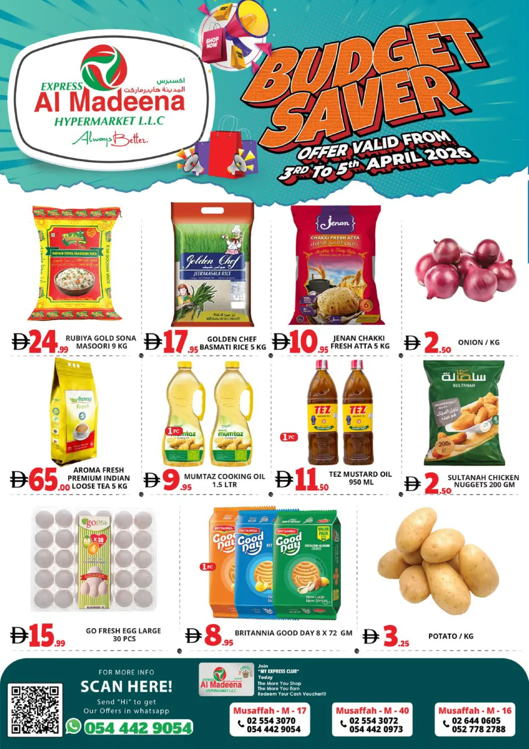 UAE - Abu Dhabi EXPRESS AL MADEENA HYPERMARKET LLC offers in D4D Online. Musaffah - Abudhabi. . Till 5th April
