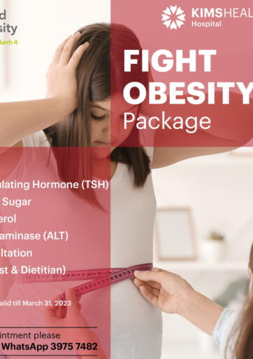 Bahrain KIMSHEALTH Hospital offers in D4D Online. Fight Obesity Package. . Till 31st March