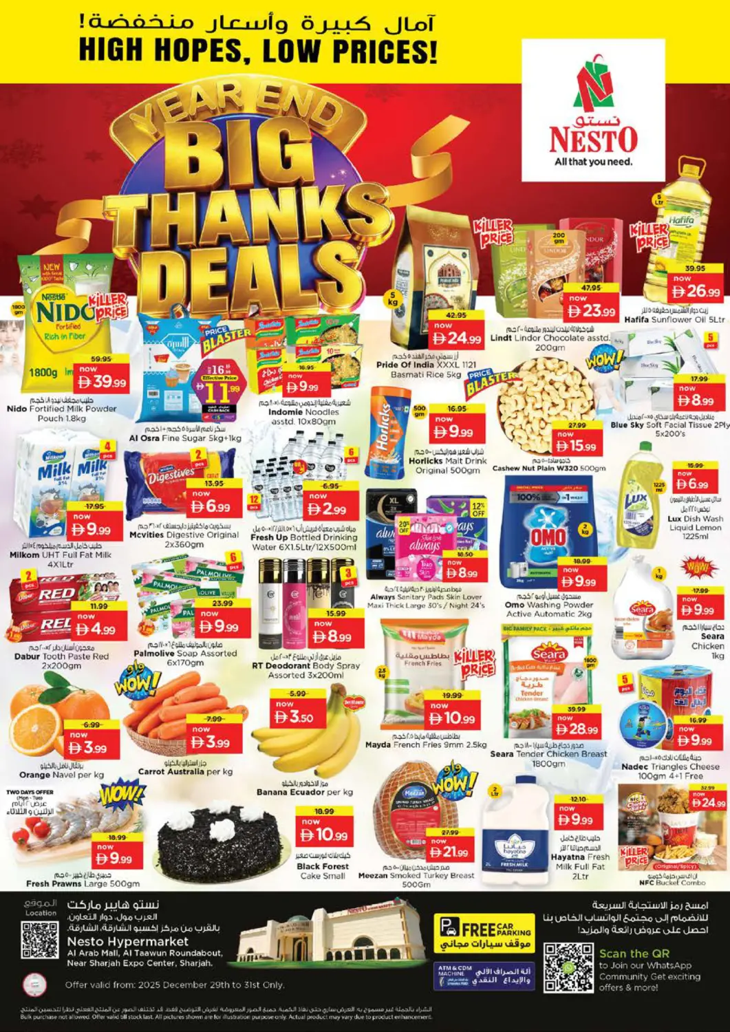 UAE - Sharjah / Ajman Nesto Hypermarket offers in D4D Online. Al Arab Mall, Sharjah. . Till 31st December