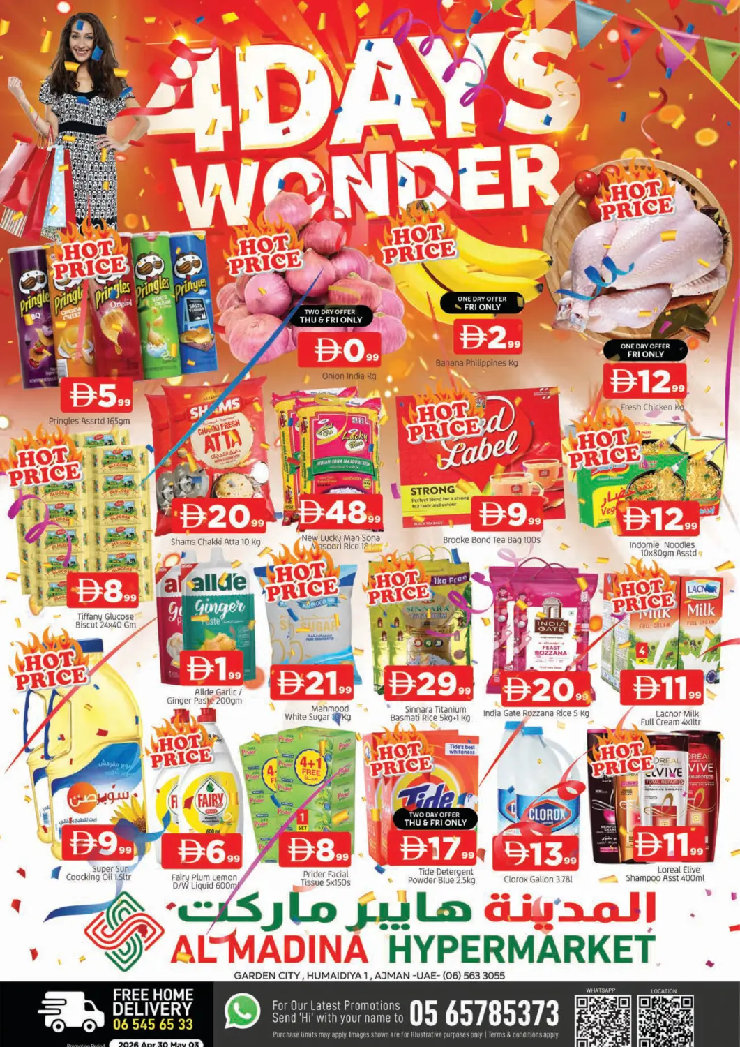 UAE - Sharjah / Ajman AL MADINA offers in D4D Online. Garden City , Humaidiya 1 - Ajman. . Till 3rd May
