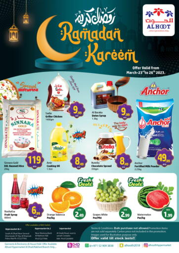 UAE - Sharjah / Ajman Al Hooth offers in D4D Online. Ramdan Kareem. . Till 26th March