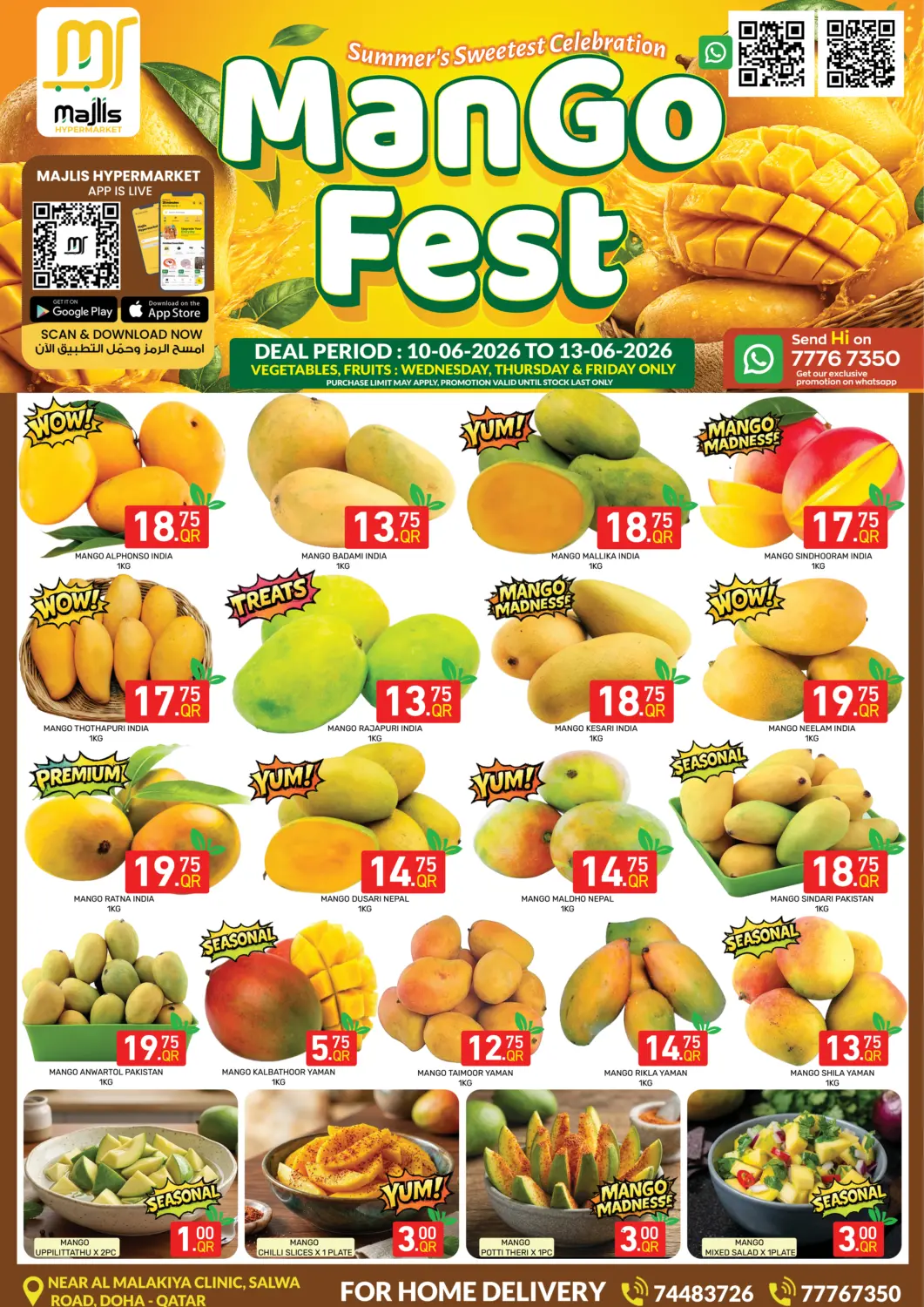Qatar - Doha Majlis Hypermarket offers in D4D Online. Mango Fest - Salwa Road. . Till 13th June