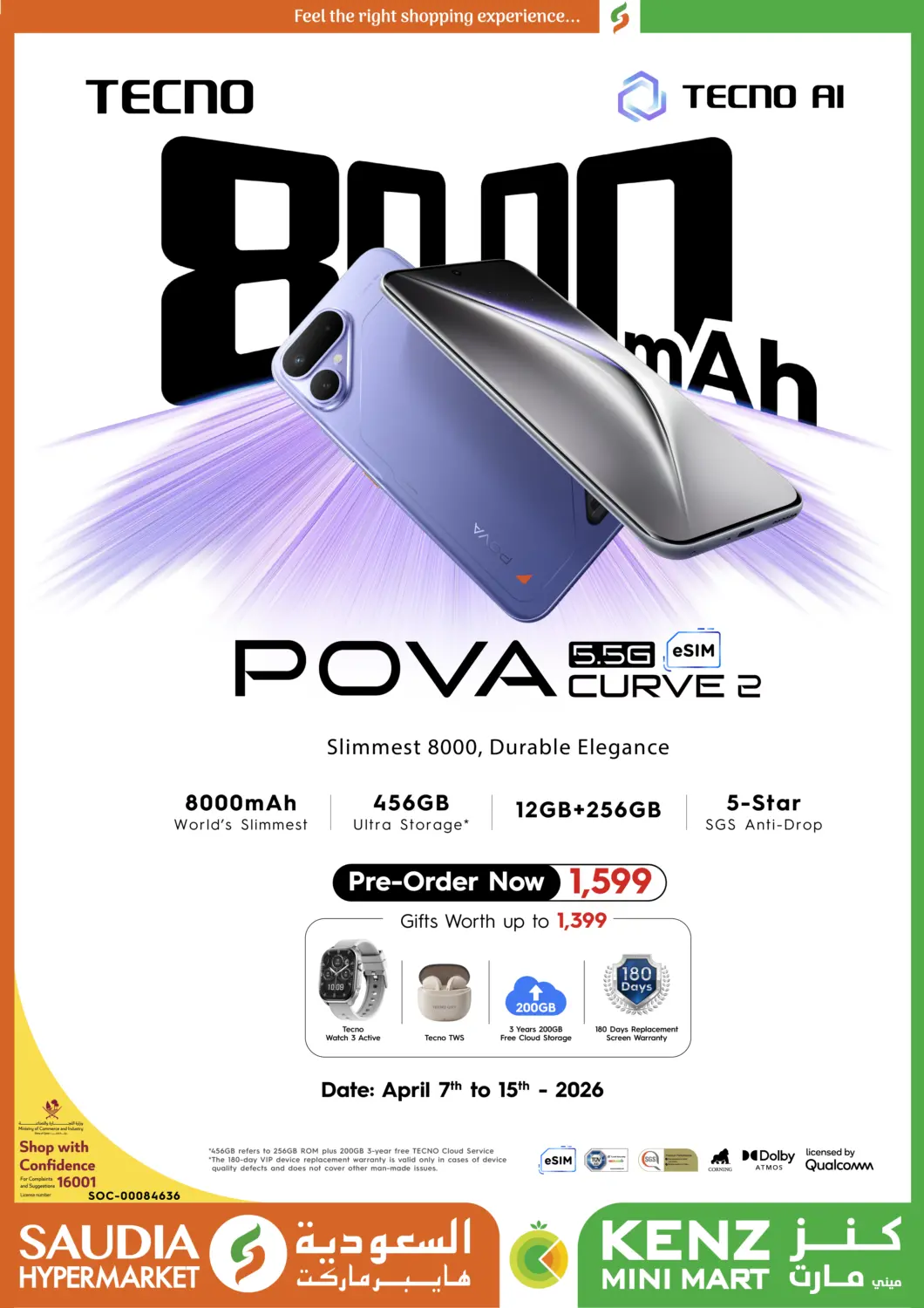 Qatar - Al Rayyan Kenz Mini Mart offers in D4D Online. Special Offer. . Till 15th April