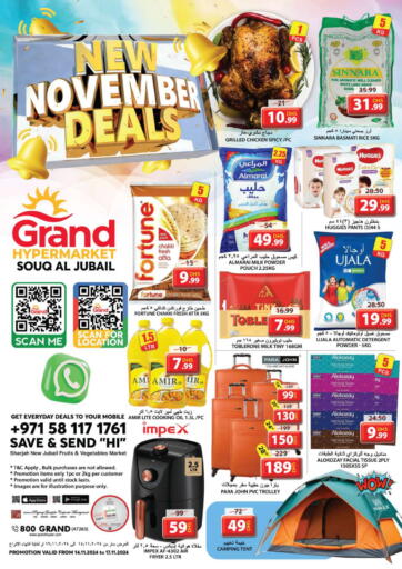 UAE - Sharjah / Ajman Grand Hyper Market offers in D4D Online. Souq Al Jubail- Sharjah. . Till 17th November