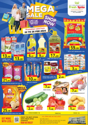 UAE - Dubai Fresh Spike Supermarket offers in D4D Online. Mega Sale. . Till 25th February
