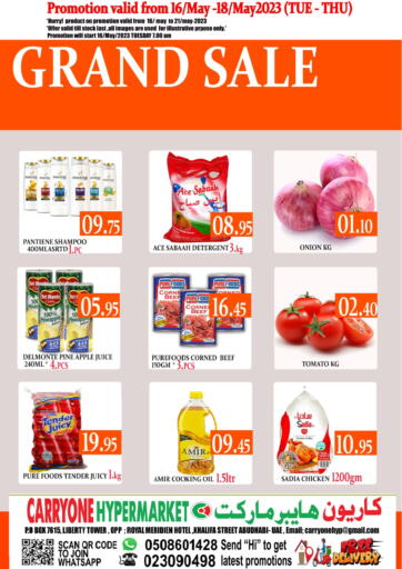 UAE - Abu Dhabi Carryone Hypermarket offers in D4D Online. Grand Sale. . Till 18th May