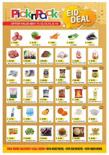Qatar - Al Khor Pick n Pack offers in D4D Online. Eid Deal. Eid Deal Offer Are Available At Pick n Pack. Offers Are Valid Till 15th May.
Enjoy Shopping!!. Till 15th May