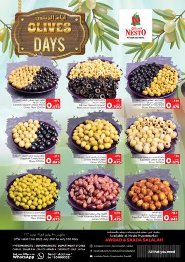 Oman - Salalah Nesto Hyper Market   offers in D4D Online. Olives Days. . Till 31st July