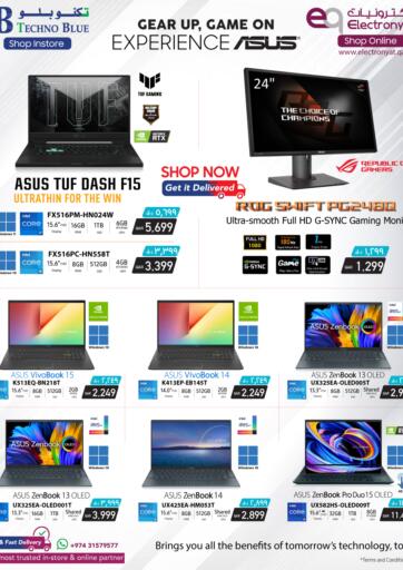 Qatar - Al Rayyan Techno Blue offers in D4D Online. Best Sellers from Asus. . Till 15th June
