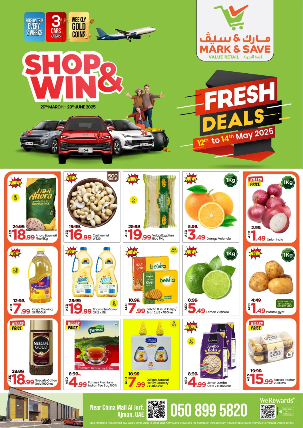 UAE - Sharjah / Ajman Mark & Save offers in D4D Online. Al Jurf, Ajman. . Till 14th May