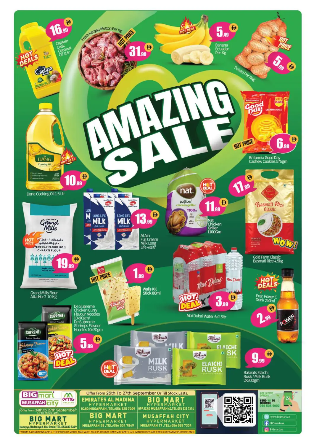 UAE - Abu Dhabi BIGmart offers in D4D Online. Musaffah  - Abudhabi. . Till 27th September