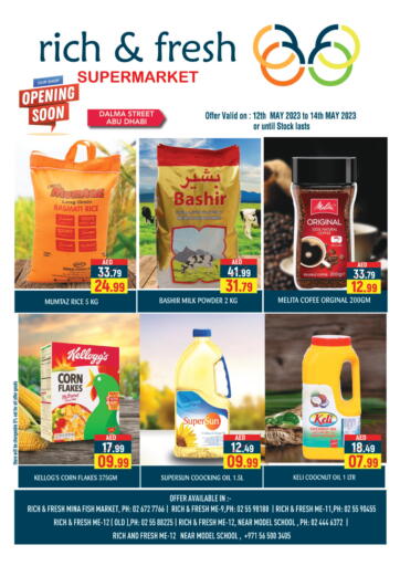 UAE - Abu Dhabi Rich & Fresh Supermarket offers in D4D Online. Special Offer. . Till 14th May