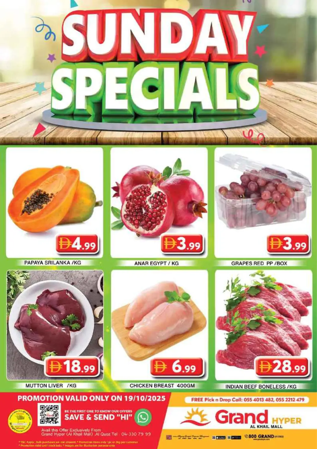 UAE - Dubai Grand Hyper Market offers in D4D Online. Al Khail Mall - Dubai. . Only On 19th October