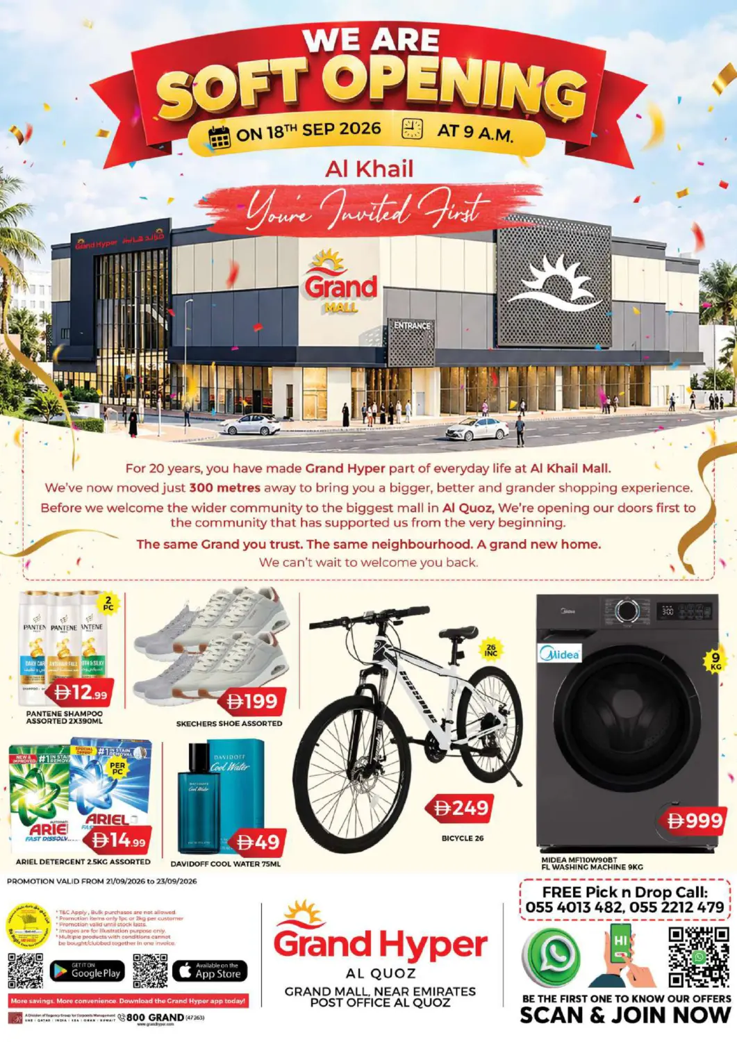 UAE - Dubai Grand Hyper Market offers in D4D Online. Al Quoz. . Till 23rd September