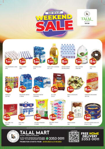 Bahrain Talal Markets offers in D4D Online. Weekend Sale @Zallaq. . Till 27th May