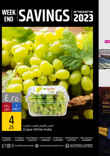 Qatar - Al Wakra Rawabi Hypermarkets offers in D4D Online. Weekend Savings. . Till 3rd February